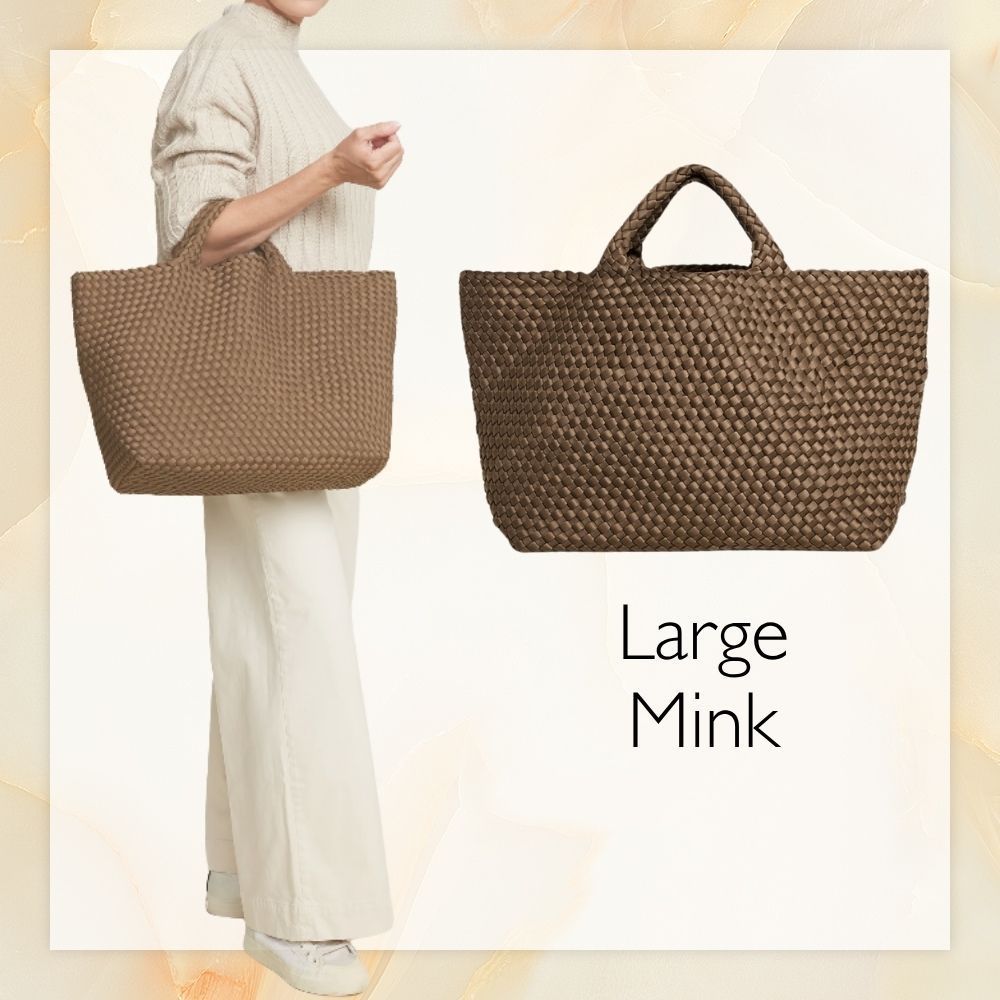 【Naghedi】St.Barths Large Tote Mink ラージトート