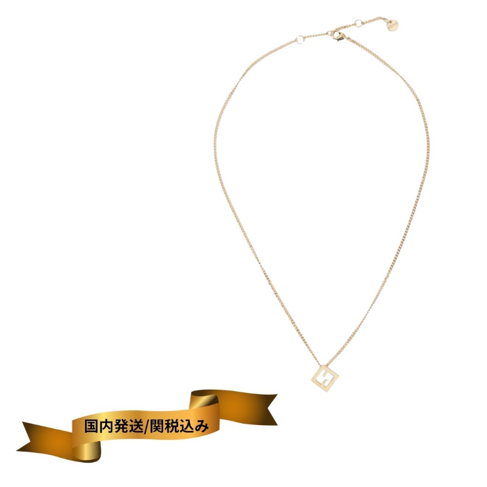 【首元を華やかに★】FENDI メタリックネックレス
