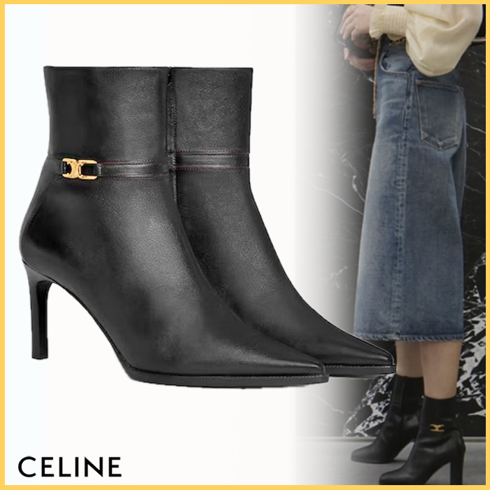 CELINE《トリオンフ ベルヌイユ アンクルブーツ》ブラック 直営