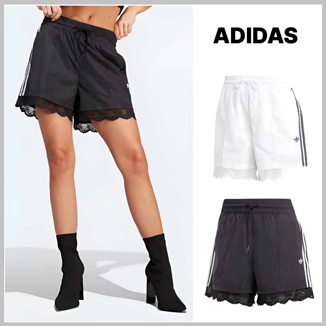 ADIDAS Lace Trim 3S Shorts ショートパンツ