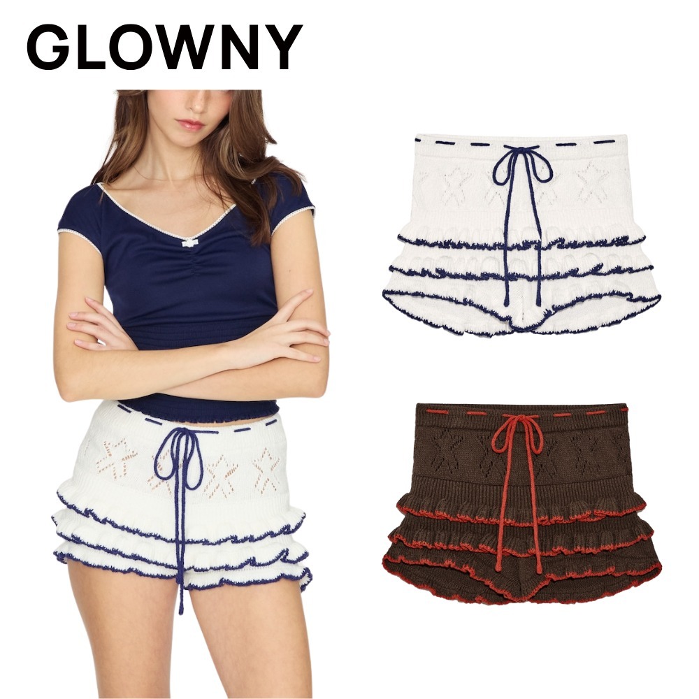 ★GLOWNY★ CANDY POP KNIT SHORTS