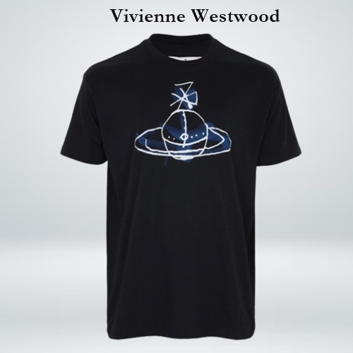 Vivienne Westwood ブラック ORB クラシック 半袖 Tシャツ