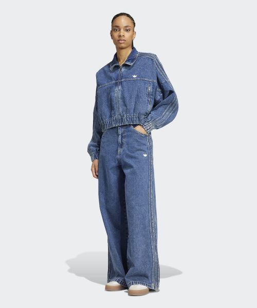 【ADIDAS】Premium Essential Denim Balloon Pants - Denim /