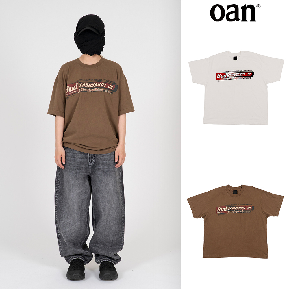 【oan】Budhard Pigment Short Sleeve T-Shirt