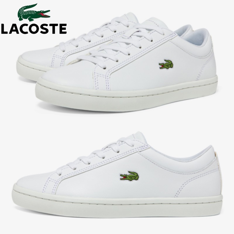 ☆送料無料☆ LACOSTE STRAIGHTSET LEATHER SNEAKERS ☆