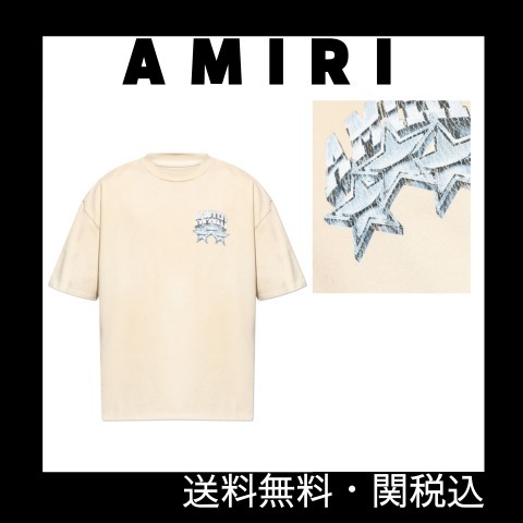 【関送込】AmiriロゴプリントクルーネックTシャツ