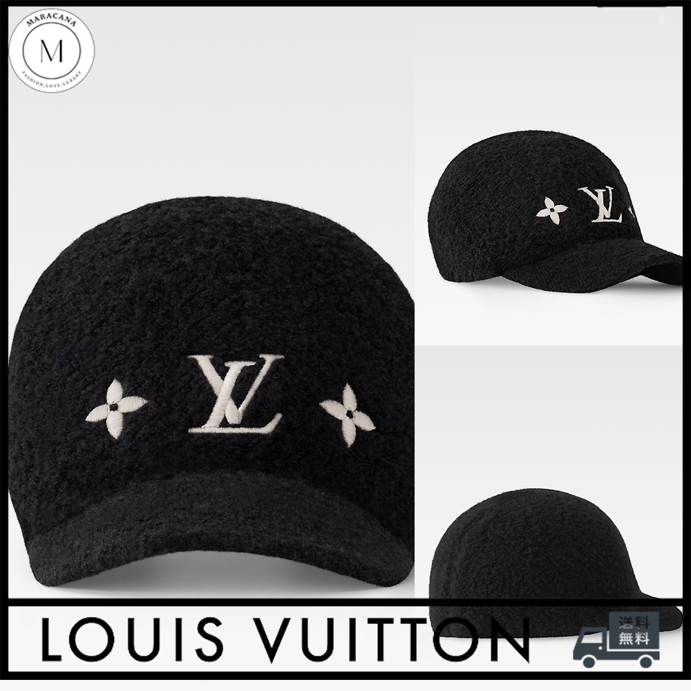 [SALE]ヴィトン Vuitton キャップ・ウールグラム ブラック