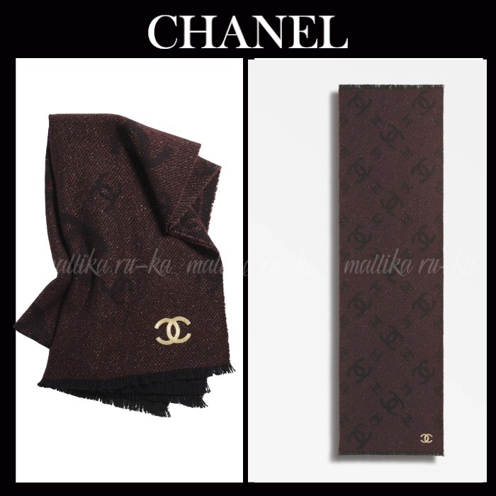 シックな上品カラー♡25A【CHANEL】スカーフ ストール