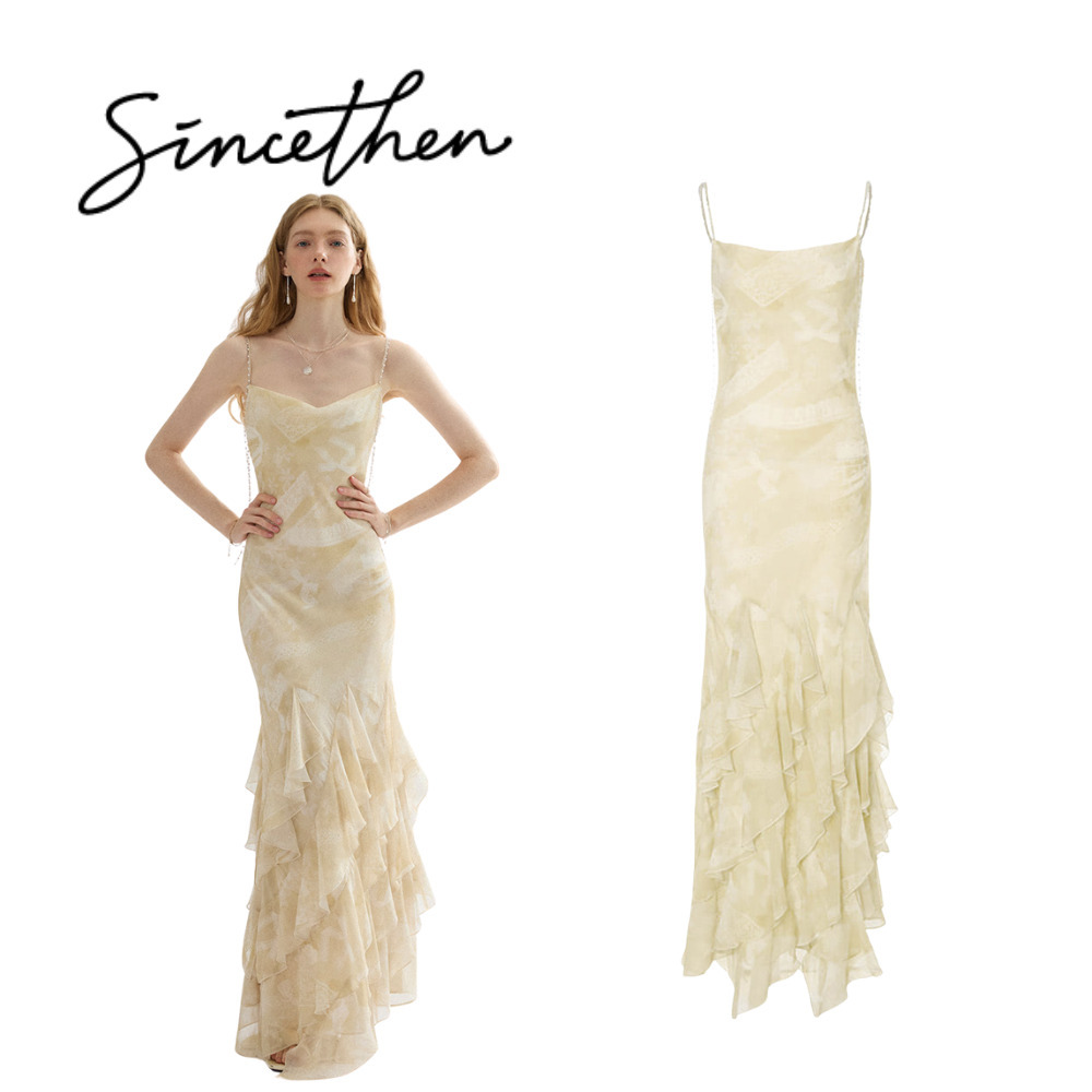 ★SINCE THEN★ Chain Drop Sleeveless Long Dress