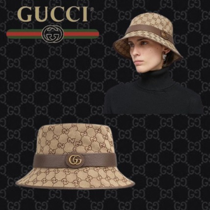 GUCCI グッチ バケットハット フェドラハット ベージュ