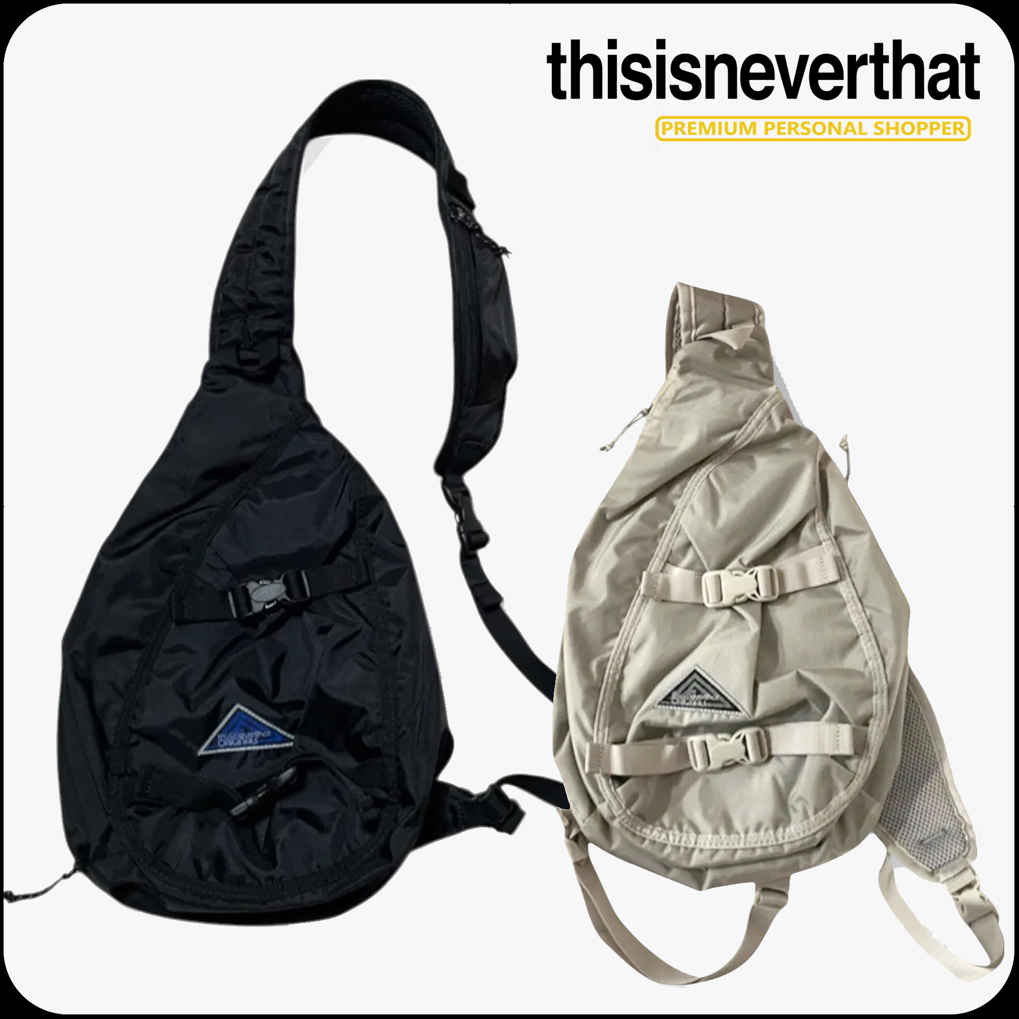 [Thisisneverthat] ★韓国大人気★Washed Nylon Sling Bag