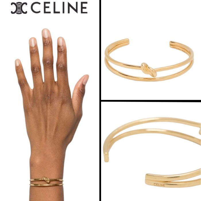 【CELINE】ノット ダブル カフ ブレスレット
