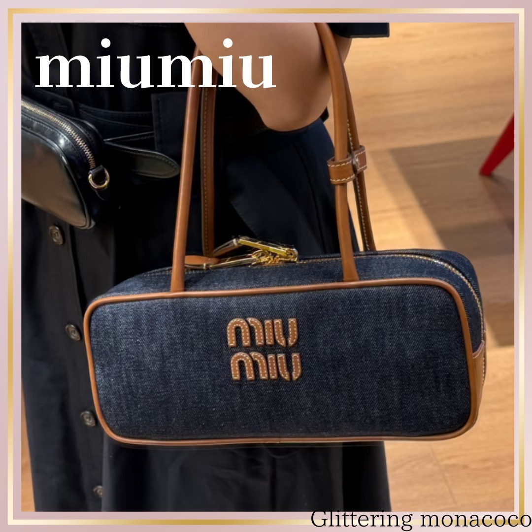 洗練されたVintage感*miumiu*ボーデニムバッグ