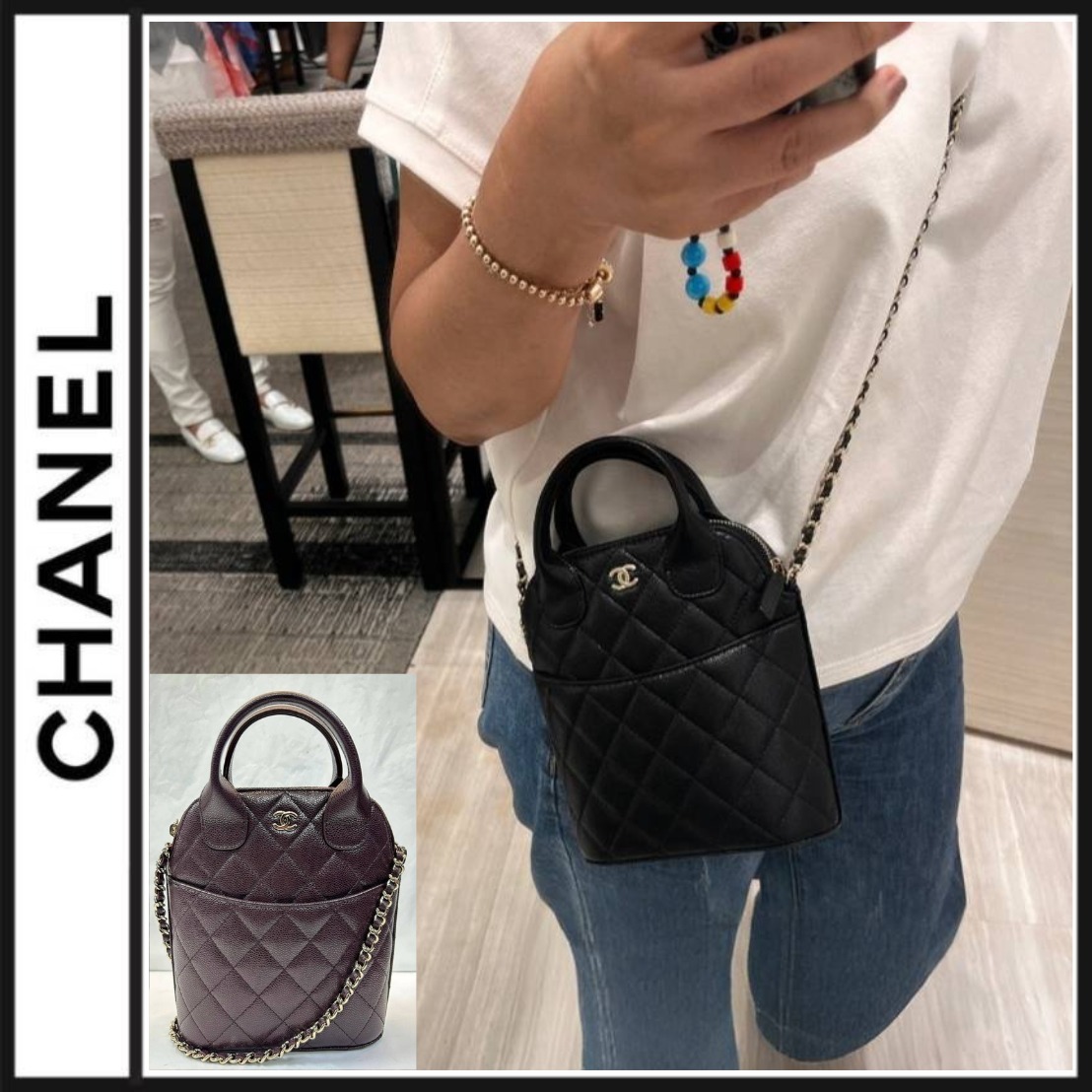 お洒落♡CHANEL ２WAYチェーンクラッチ