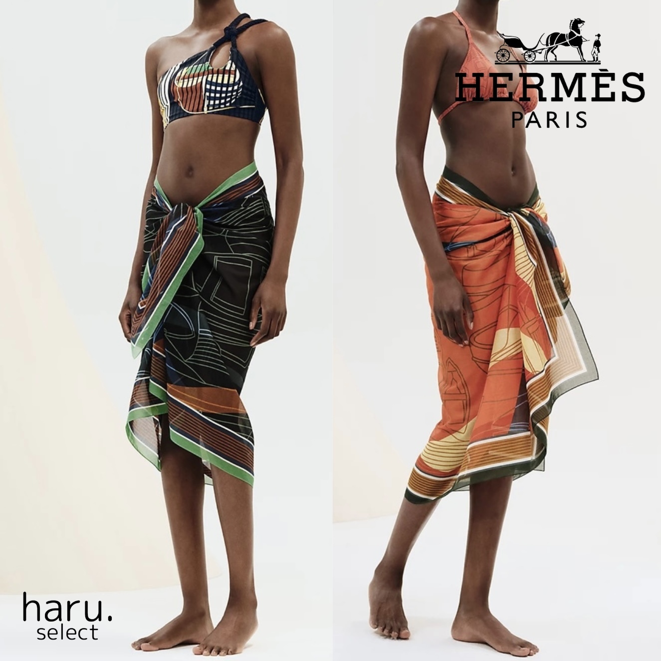 可愛い♡おしゃれ【HERMES】マキシパレオ《Thalassa Raye》