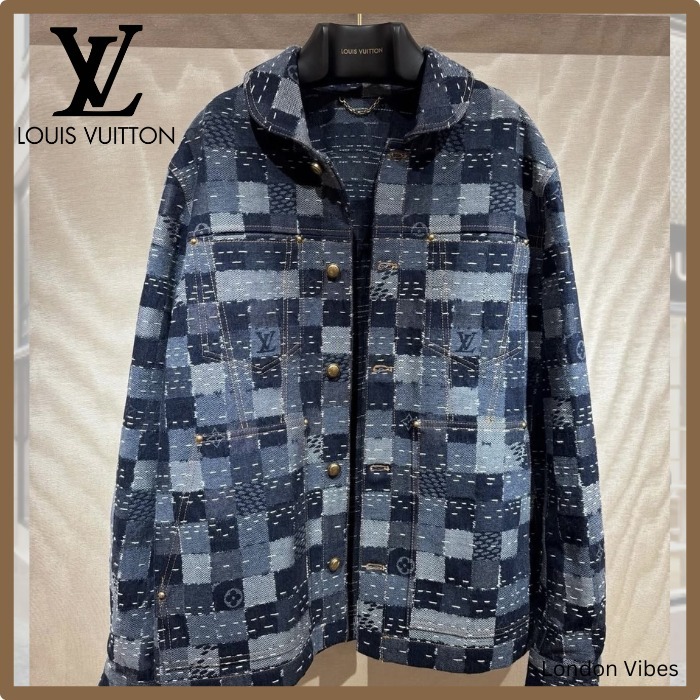 NIGOコラボ☆ Louis Vuitton ダミエ デニムブルゾン お洒落