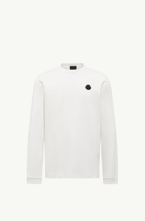MONCLER 2025/26秋冬 グラフィックロゴプリント入り 長袖Tシャツ