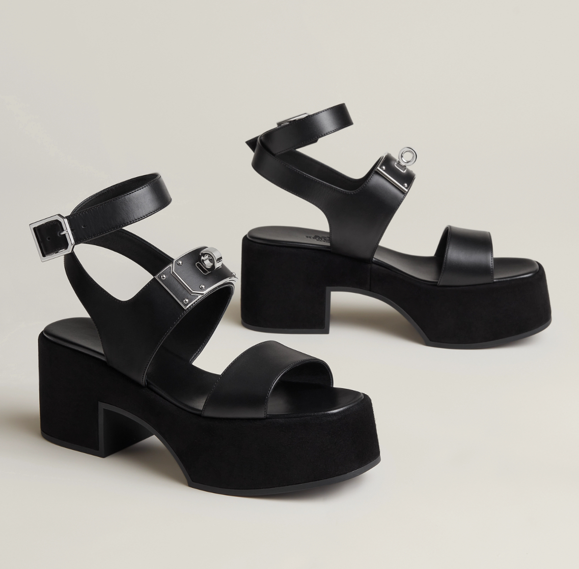 【エルメス】Lola 35 サンダル ケリーバックル