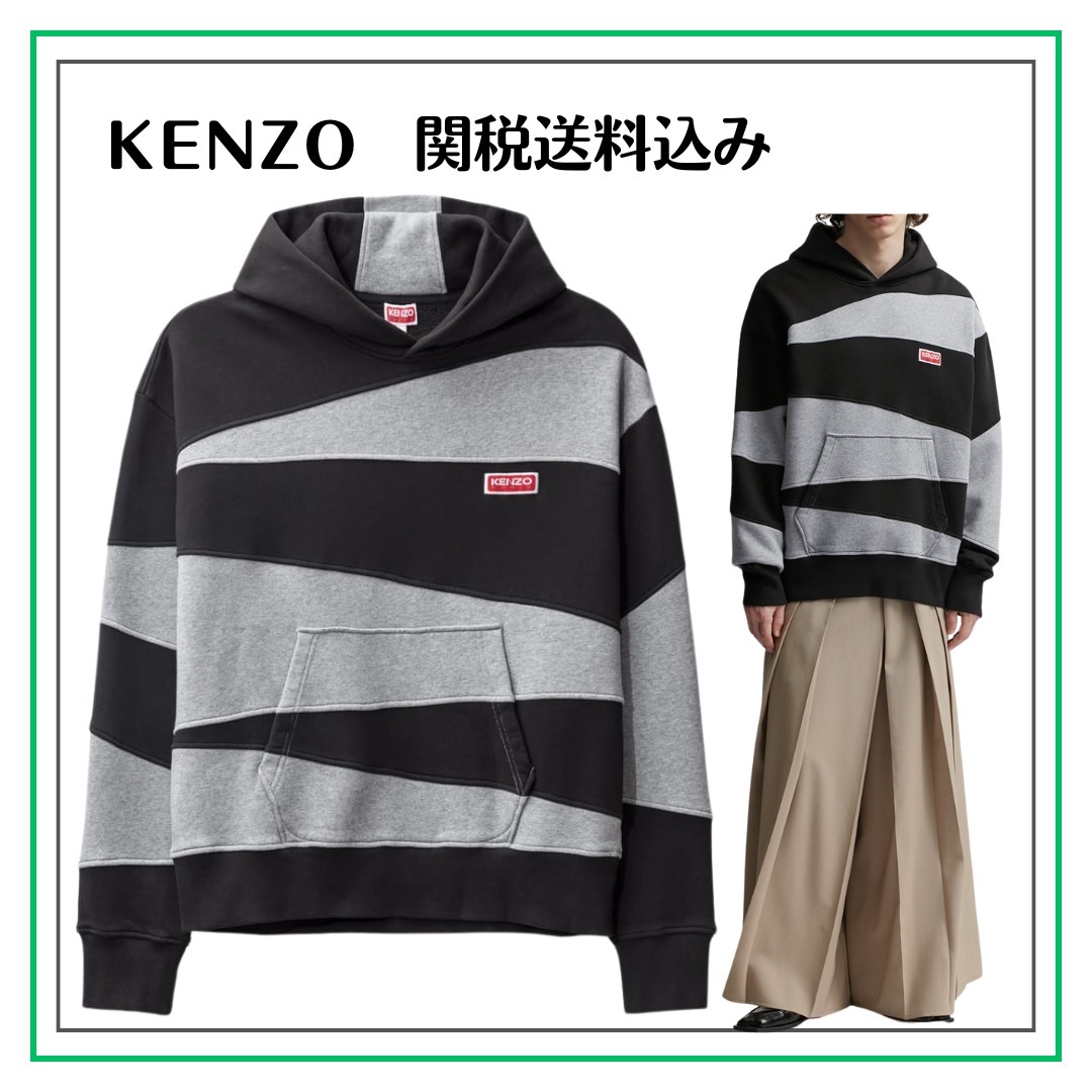 【KENZO】オーバーサイズ フード付きスウェットシャツ【送料込】