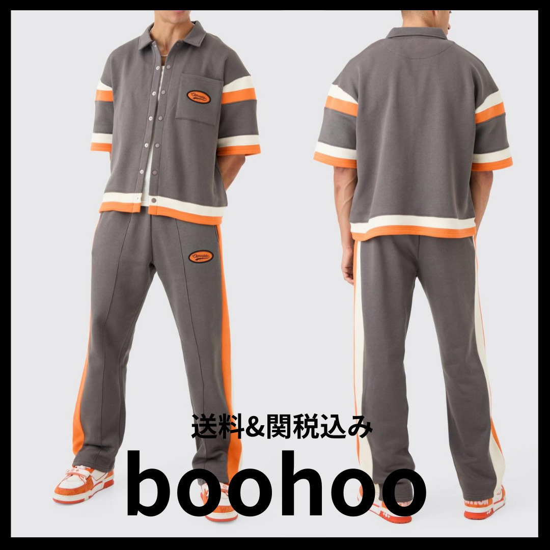 《boohoo》バーシティシャツ トラックスーツ