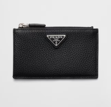 PRADA プラダ メンズ ジッパーレザーカードホルダー