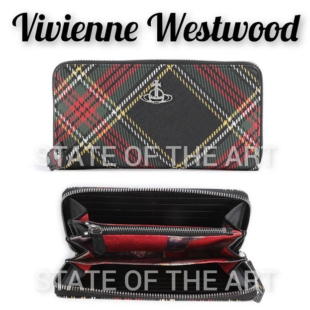 【Vivienne Westwood】Orb ロゴ タータンチェック 長財布