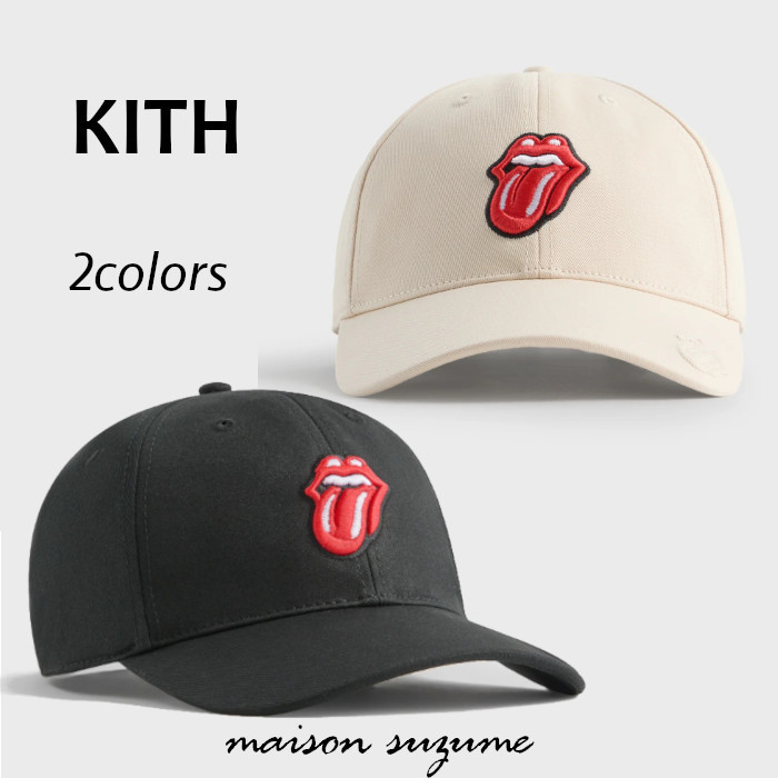 【KITH】Rolling Stonesコラボ☆Aaronクラシックキャップ