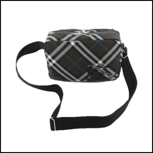 BURBERRY ビンテージ チェック 騎士ロゴ メッセンジャーバッグ