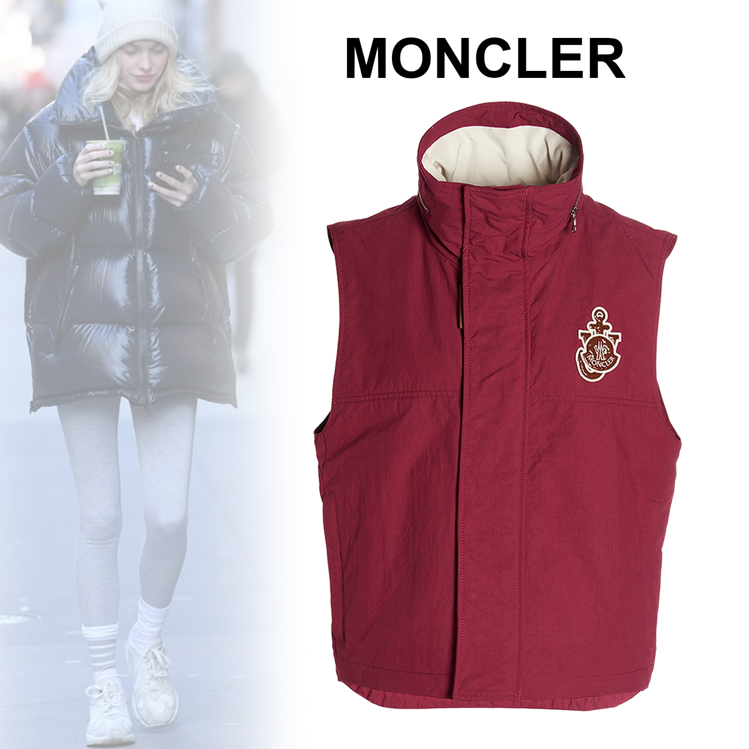 ◆MONCLER◆ J.W.アンダーソン ナイロン ダウンベスト