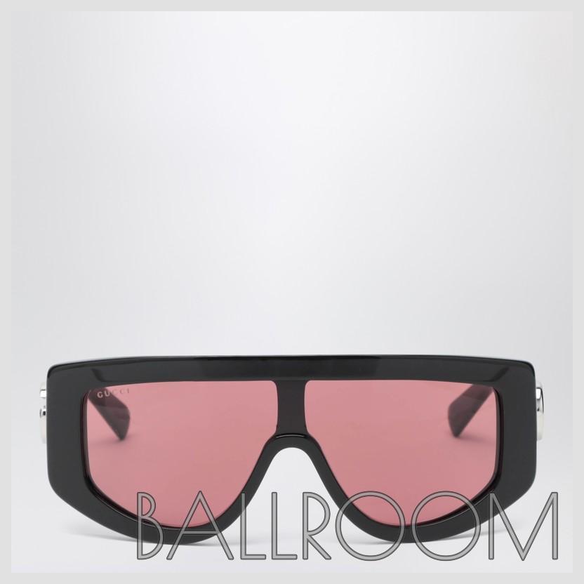 サングラス GUCCI BLACK RECTANGULAR SUNGLASSES