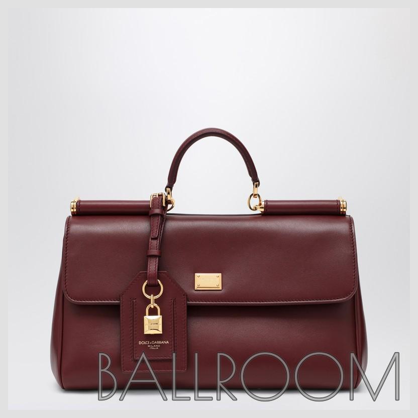 ショルダーバッグ・ポシェット DOLCE&GABBANA MEDIUM BURGUNDY SICILY HAND BAG