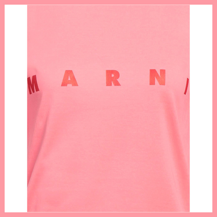 セール！《MARNI》Tシャツ【マゼンタ】★レディース★ロゴ★25SS