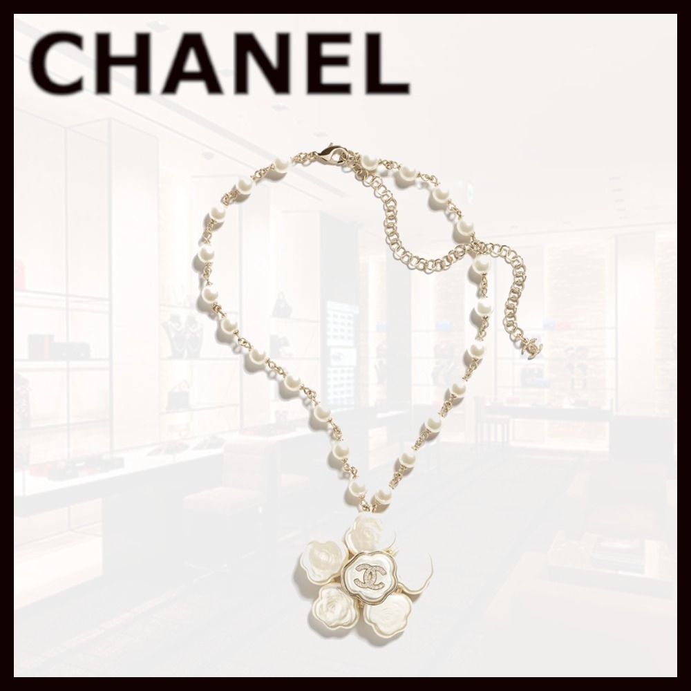 【可愛い♡華やか】CHANEL ペンダント ネックレス 花 ロゴ