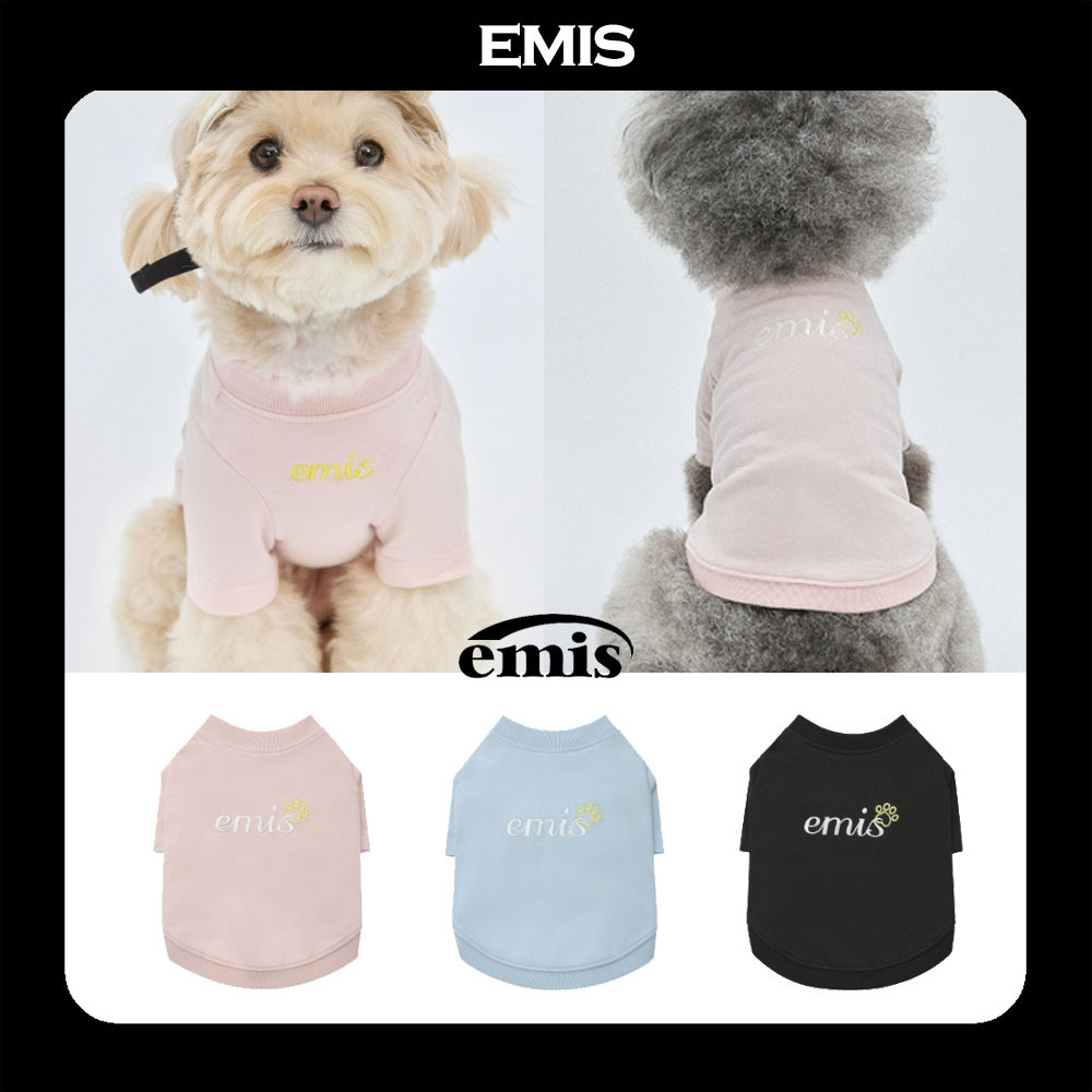 ペット(犬猫)服 [emis] [25PET] (PET) LETTERING LOGO T-SHIRT