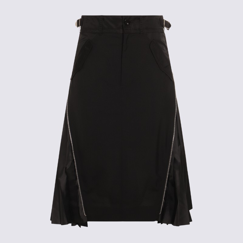 スカート sacai FW25 Sacai Skirts Black (2507949 001)