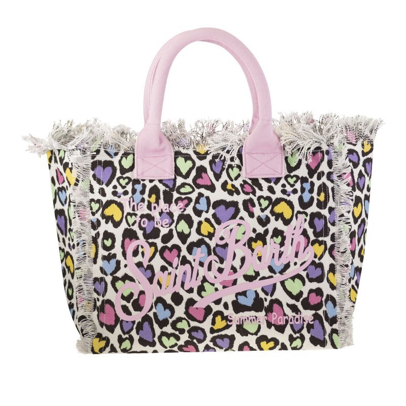 トートバッグ MC2 Saint Barth VANITY - Canvas bag with heart print