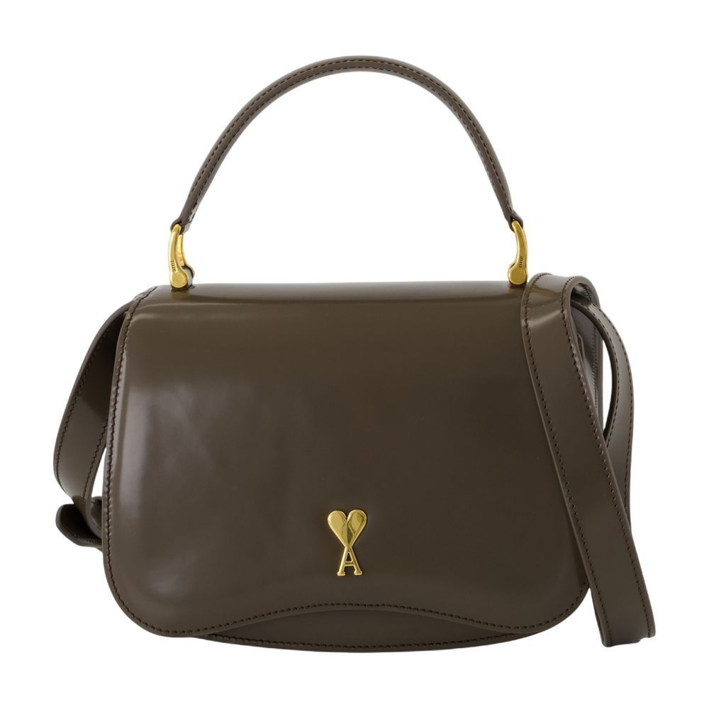 【関税込み】Paris Paris Handbag - AMI Paris - Leather - Khak