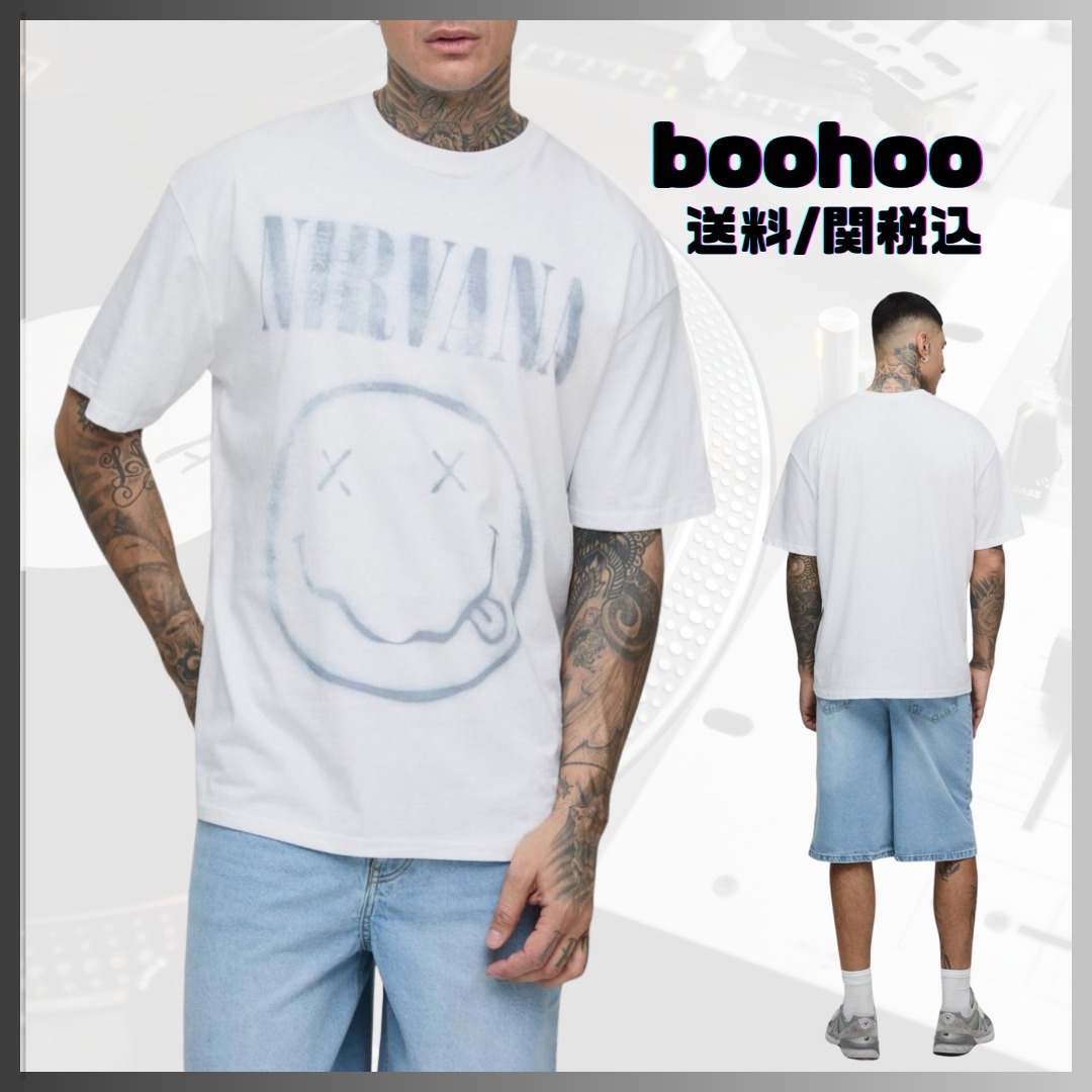 【boohoo】ニルヴァーナ ライセンス プリント Tシャツ