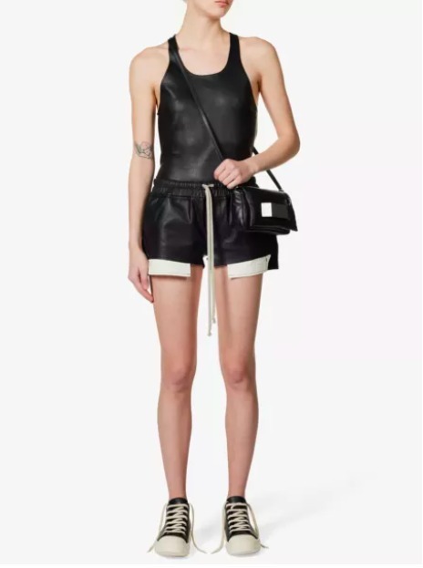 《コーデの格上げ》RICKOWENS フォグレザーショーツ