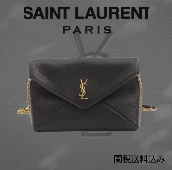 【関税送料込み】Saint Laurent Cassandre Pouch With Chain