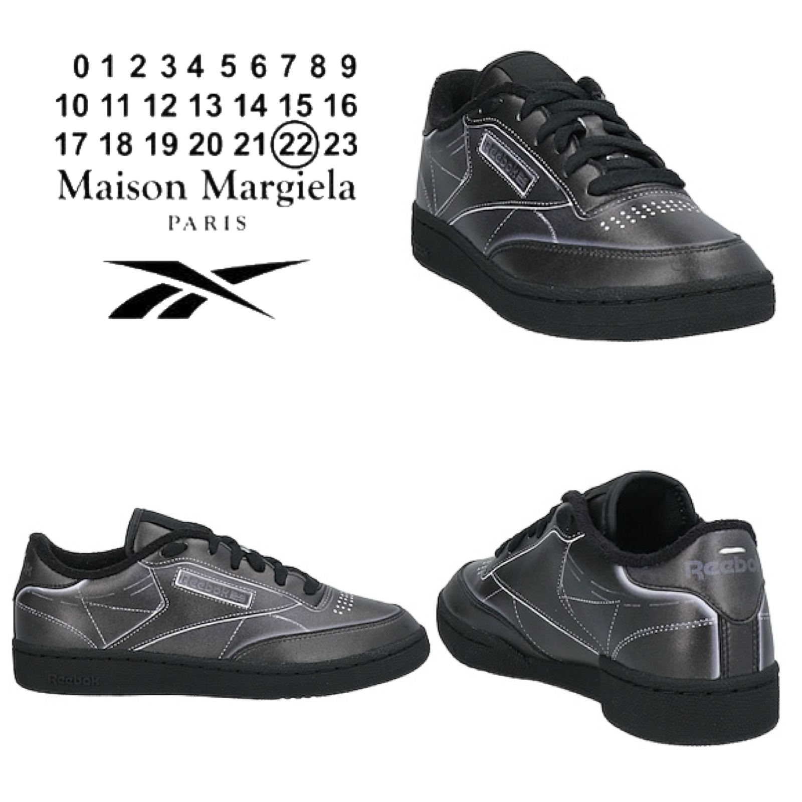MAISON MARGIELA x REEBOK メンズスニーカー チャコール