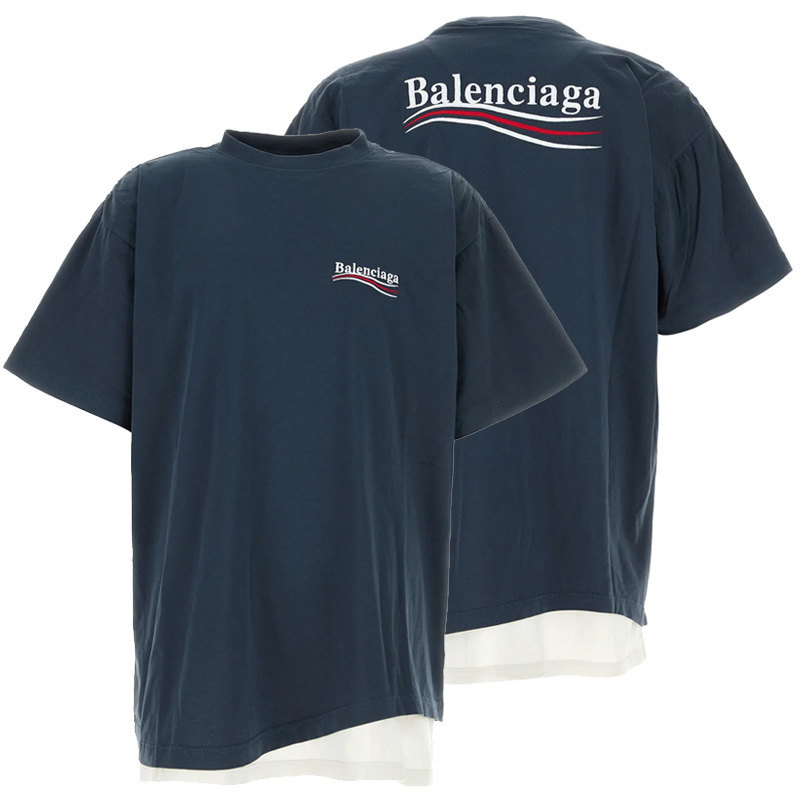 関送込【BALENCIAGA】Political Campaign ダブル Tシャツ