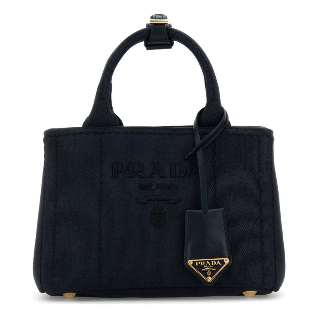 【関税・送料無料】Prada キャンバスショッピングバッグ