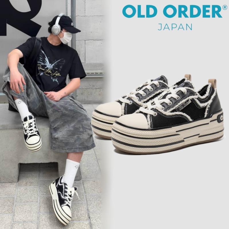 【OLD ORDER】 直営店☆ Canvas B&W スニーカー 送料関税込