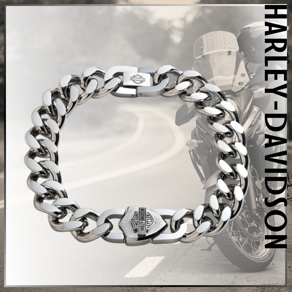 ギフトにもおすすめ Harley-Davidson Bar & Shield ブレスレット