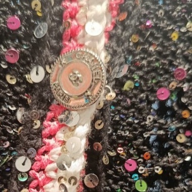 《季節を先取り》CHANEL スパンコール ツイードジャケット