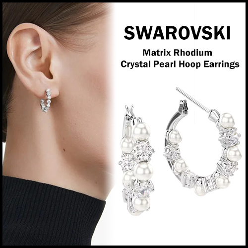 ★【SWAROVSKI】 Matrix ドロップ ピアス★