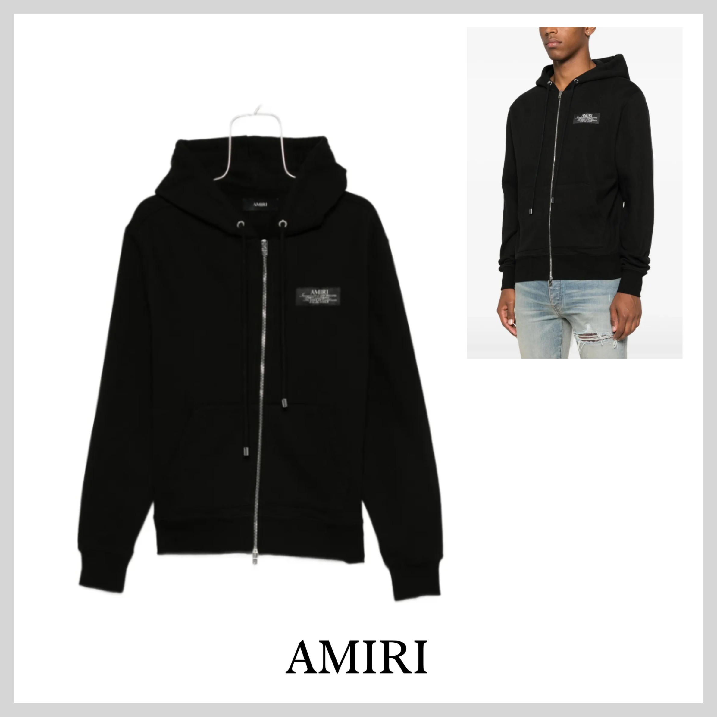 【希少】AMIRI ジッパー パーカー SPIRIT ZIP HOODIE AMJYHD1118