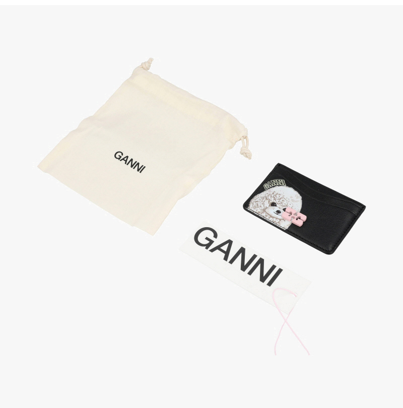 《GANNI》 アニマルロゴカードウォレット