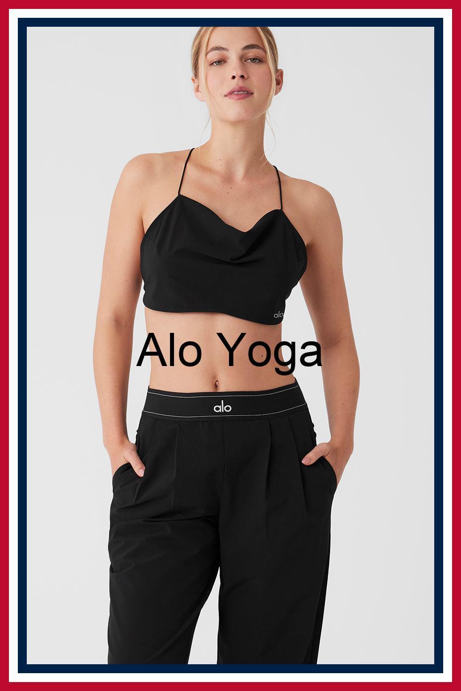 フィットネストップス [Alo Yoga] Cropped Megastar Tank